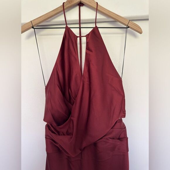 NWT Significant Other x Revolve Alix Red Backless Halter Gown Size 4 - Picture 7 of 11